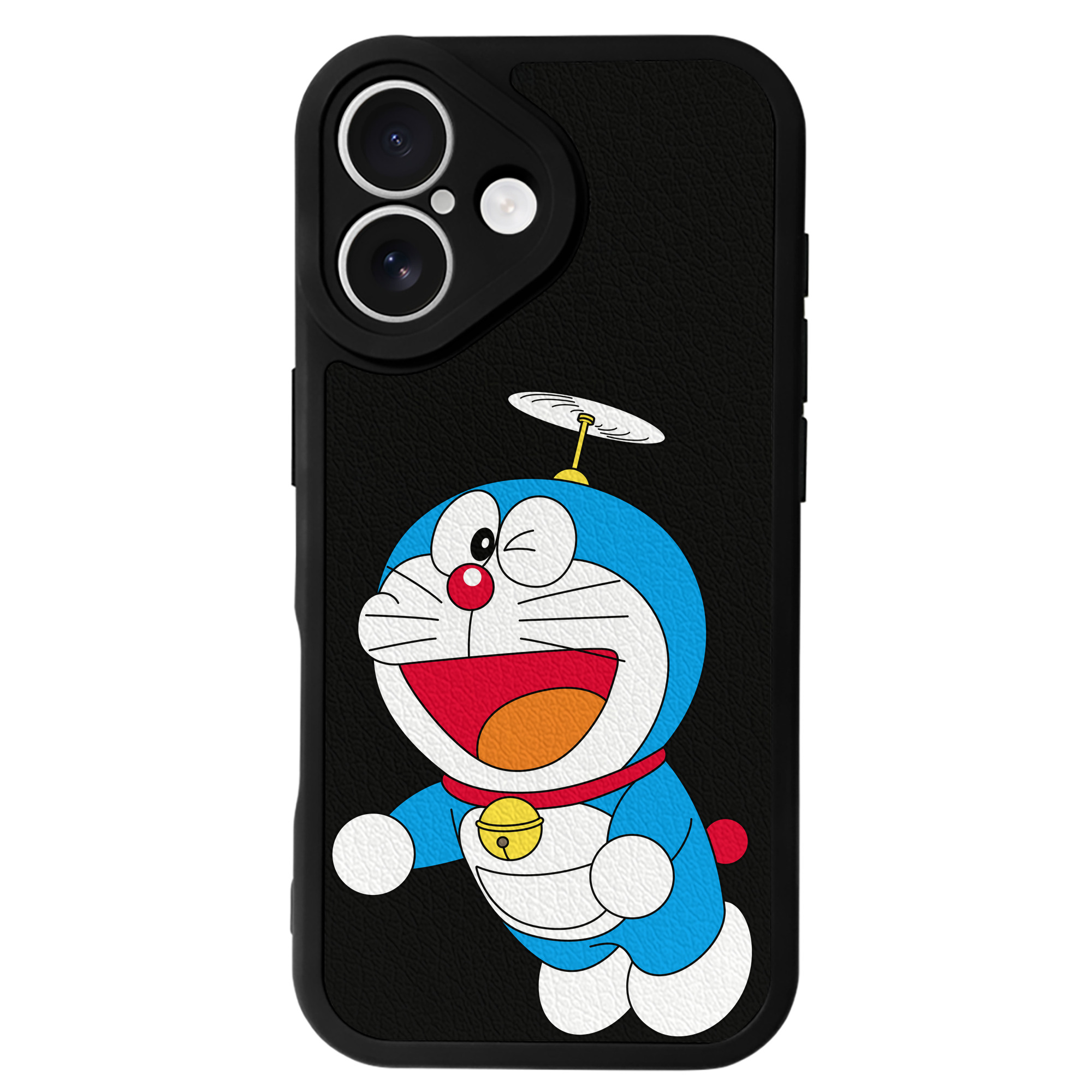 （画像用） ドラえもん Doraemon 【iPhone 16シリーズ対応】シリコンスマホケース（レザー調） 材質：シリコン